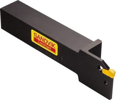Sandvik Coromant - 151.21, Internal, Left Hand, 25mm Max Depth of Cut, Indexable Grooving Tool Holder - N151.2-300- 5E Insert Compatibility, 25mm Shank Height, 25mm Shank Width, 150mm OAL - USA Tool & Supply