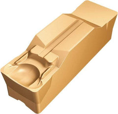 Sandvik Coromant - M1N123 GM Grade 1145, 11mm Cutting Width Carbide Grooving Insert - Neutral, 0.8mm Corner Radius, TiAlN/AlCr2O3 Finish - USA Tool & Supply