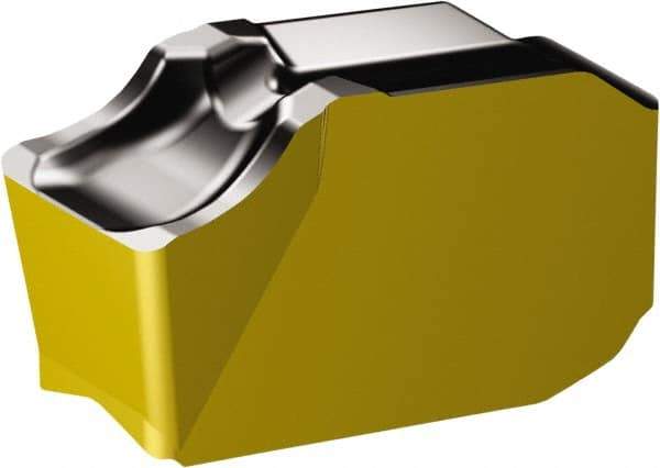 Sandvik Coromant - QDG CR 4325 Grade, 0.1181" Cutting Width, Carbide Cutoff Insert - 0.0118" Cnr Rad, TiCN/Al2O3/TiN Coated - USA Tool & Supply