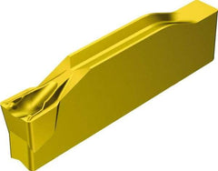 Sandvik Coromant - 400N123H1 TF Grade 2135, 4mm Cutting Width Carbide Grooving Insert - 2.2mm Max Depth of Cut, Neutral, 0.4mm Corner Radius, TiCN/Al2O3/TiN Finish - USA Tool & Supply