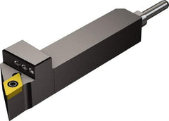 Sandvik Coromant - QS-SDJC, Right Hand Cut, -3° Lead Angle, 10mm Shank Height x 12mm Shank Width, Neutral Rake Indexable Turning Toolholder - 70mm OAL, DCMT 07 02 04 Insert Compatibility, Series CoroTurn 107 - USA Tool & Supply