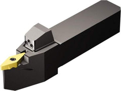 Sandvik Coromant - QS-TR-V..N..HP, Neutral Cut, 17.5° Lead Angle, 19.05mm Shank Height x 19.05mm Shank Width, Neutral Rake Indexable Turning Toolholder - 114mm OAL, TR-VB1308 Insert Compatibility, Series CoroTurn TR - USA Tool & Supply