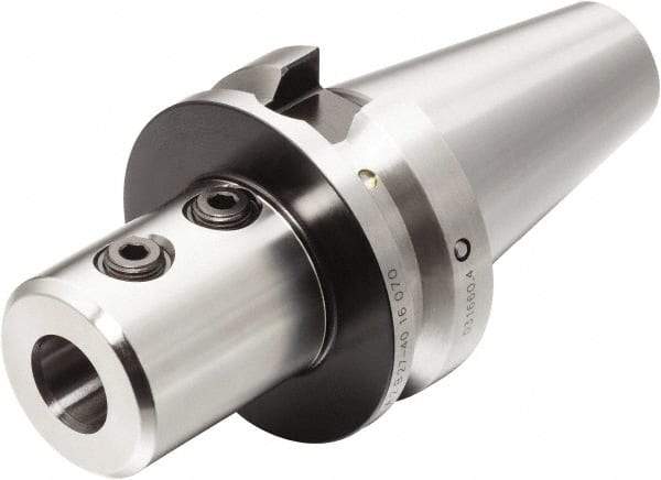 Sandvik Coromant - 20;50;50 System Size, Modular Tool Holding System Adapter - 85mm Projection, 40mm Body Diam, 7.3543" OAL, Through Coolant - Exact Industrial Supply