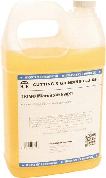 Master Fluid Solutions - Trim MicroSol 590XT, 1 Gal Bottle Cutting Fluid - Semisynthetic, For Inconel\xAE Machining - USA Tool & Supply