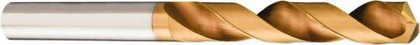 Sandvik Coromant - 4.7mm 140° Solid Carbide Jobber Drill - TiAlN Finish, Right Hand Cut, Cylindrical Shank, 74mm OAL - USA Tool & Supply