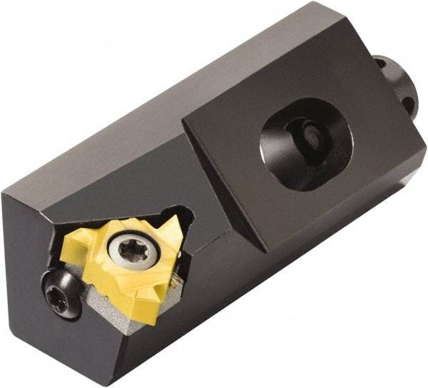 Sandvik Coromant - Series CoroThread 266, Left Hand, 266LKF Toolholder Compatibility, CoroThread Int 16 Insert Compatibility, Indexable Turning Cartridge - Screw Holding Method, 63mm OAL x 0.98mm OAW x 21mm OAH - USA Tool & Supply