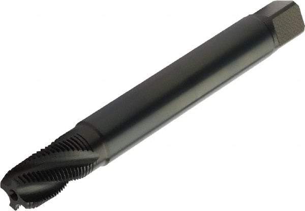 Sandvik Coromant - 1-11.5 NPT 5 Flute Spiral Flute Tap - High Speed Steel, Steam Tempered Finish, 150mm OAL, Right Hand Thread, Series CoroTap 300 - USA Tool & Supply