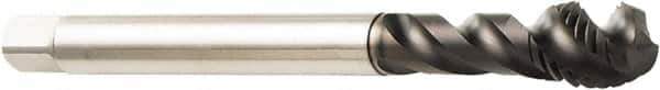 Sandvik Coromant - M14x1.50 Metric Fine 3 Flute 6HX Modified Bottoming Spiral Flute Tap - Powdered Metal, CoolTop Finish, 100mm OAL, Right Hand Flute, Right Hand Thread, Series CoroTap 300 - USA Tool & Supply