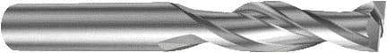 Sandvik Coromant - 10mm, 40mm LOC, 10mm Shank Diam, 88mm OAL, 2 Flute, Solid Carbide Square End Mill - Single End, Uncoated, Spiral Flute, 25° Helix, Right Hand Cut, Right Hand Flute, Series CoroMill Plura - USA Tool & Supply
