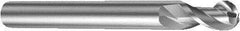Sandvik Coromant - 10mm Diam, 15mm LOC, 2 Flute Solid Carbide Ball End Mill - 100mm OAL, 9.7mm Shank Diam, Ball Flute - USA Tool & Supply