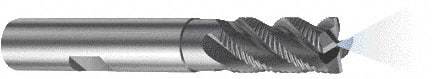 Sandvik Coromant - 16mm, 4 Flute, Solid Carbide, 0.4mm Corner Chamfer End Mill - 92mm OAL, 40° Helix, Right Hand Flute, 32mm LOC, Right Hand Cut - USA Tool & Supply