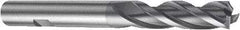 Sandvik Coromant - 6mm, 22mm LOC, 6mm Shank Diam, 65mm OAL, 3 Flute, Solid Carbide Square End Mill - TiAlN Finish, 30° Helix, Centercutting, Right Hand Cut, Right Hand Flute, Series CoroMill Plura - USA Tool & Supply
