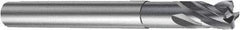 Sandvik Coromant - 6mm, 6mm LOC, 6mm Shank Diam, 72mm OAL, 4 Flute, Solid Carbide Square End Mill - Single End, TiAlN Finish, Spiral Flute, 30° Helix, Centercutting, Right Hand Cut, Right Hand Flute, Series CoroMill Plura - USA Tool & Supply