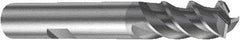 Sandvik Coromant - 8mm, 3 Flute, Solid Carbide, Corner Radius End Mill - 63mm OAL, 45° Helix, Right Hand Flute, 16mm LOC, Right Hand Cut - USA Tool & Supply