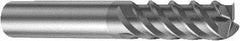Sandvik Coromant - 4 Flute Solid Carbide Roughing & Finishing Corner Radius End Mill - TiAlN Finish, 0.6299" Shank Diam, Straight Shank, 50° Helix, Non-Centercutting - USA Tool & Supply