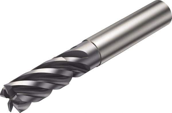 Sandvik Coromant - 8mm, 5 Flute, Single End, Solid Carbide, Corner Chamfer End Mill - 63mm OAL, Right Hand Flute, 18mm LOC, Right Hand Cut - USA Tool & Supply