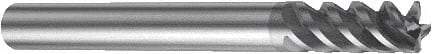Sandvik Coromant - 5mm, 13mm LOC, 6mm Shank Diam, 57mm OAL, 3 Flute, Solid Carbide Square End Mill - Single End, TiAlN Finish, Spiral Flute, 50° Helix, Centercutting, Right Hand Cut, Right Hand Flute, Series CoroMill Plura - USA Tool & Supply