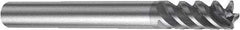 Sandvik Coromant - 5mm, 13mm LOC, 6mm Shank Diam, 57mm OAL, 3 Flute, Solid Carbide Square End Mill - Single End, TiAlN Finish, Spiral Flute, 50° Helix, Centercutting, Right Hand Cut, Right Hand Flute, Series CoroMill Plura - USA Tool & Supply