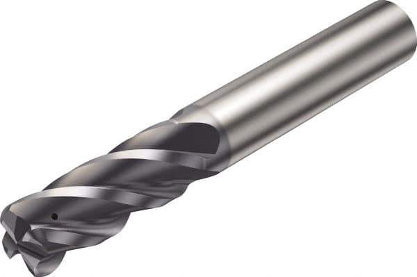 Sandvik Coromant - 5/8", 4 Flute, Solid Carbide, 2.286mm Corner Chamfer End Mill - 3-1/2" OAL, 38° Helix, Right Hand Flute, 33.34mm LOC, Right Hand Cut - USA Tool & Supply