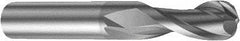 Sandvik Coromant - 8mm Diam, 16mm LOC, 2 Flute Solid Carbide Ball End Mill - 63mm OAL, 8mm Shank Diam, Ball Flute - USA Tool & Supply