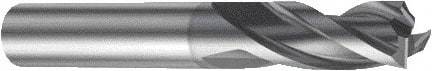 Sandvik Coromant - 5mm, 3 Flute, Single End, Solid Carbide, Corner Chamfer End Mill - 57mm OAL, Right Hand Flute, 10.5mm LOC, Right Hand Cut - USA Tool & Supply