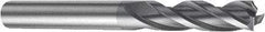 Sandvik Coromant - 6mm, 22mm LOC, 6mm Shank Diam, 65mm OAL, 3 Flute, Solid Carbide Square End Mill - Single End, TiAlN Finish, Spiral Flute, 30° Helix, Right Hand Cut, Right Hand Flute, Series CoroMill Plura - USA Tool & Supply