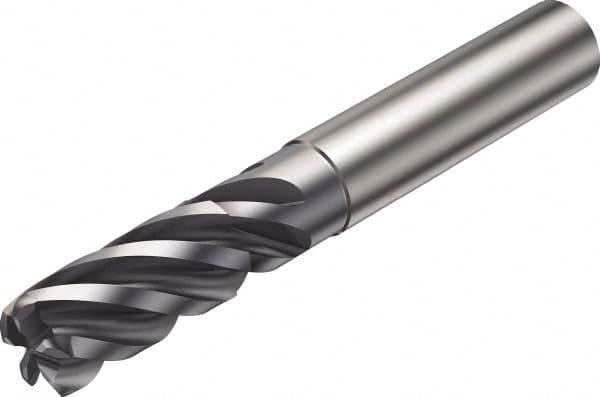 Sandvik Coromant - 7/16", 1" LOC, 7/16" Shank Diam, 3-1/2" OAL, 5 Flute, Solid Carbide Square End Mill - USA Tool & Supply