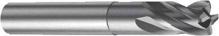 Sandvik Coromant - 8mm, 4 Flute, Solid Carbide, 1mm Corner Chamfer End Mill - 63mm OAL, 30° Helix, Right Hand Flute, 8mm LOC, Right Hand Cut - USA Tool & Supply