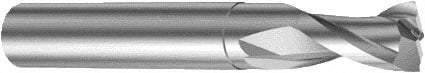 Sandvik Coromant - 8mm, 12mm LOC, 8mm Shank Diam, 63mm OAL, 2 Flute, Solid Carbide Square End Mill - Single End, Uncoated, Spiral Flute, 25° Helix, Right Hand Cut, Right Hand Flute, Series CoroMill Plura - USA Tool & Supply