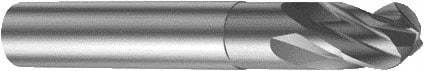 Sandvik Coromant - 16mm Diam, 16mm LOC, 4 Flute Solid Carbide Ball End Mill - 92mm OAL, 16mm Shank Diam, Ball Flute - USA Tool & Supply