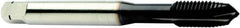 Sandvik Coromant - #2-56 UNC, 2 Flute, TiAlN Finish, Powdered Metal Spiral Point Tap - Plug Chamfer, Right Hand Thread, 1.8811" OAL, 0.276" Thread Length, 3.58mm Shank Diam, 2B Class of Fit, Series CoroTap 200 - Exact Industrial Supply