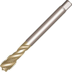 Sandvik Coromant - MF10x1 MF 3 Flute 6H Spiral Flute Tap - High Speed Steel, AlCrN Finish, 90mm OAL, Right Hand Thread, Series CoroTap 300 - Exact Industrial Supply