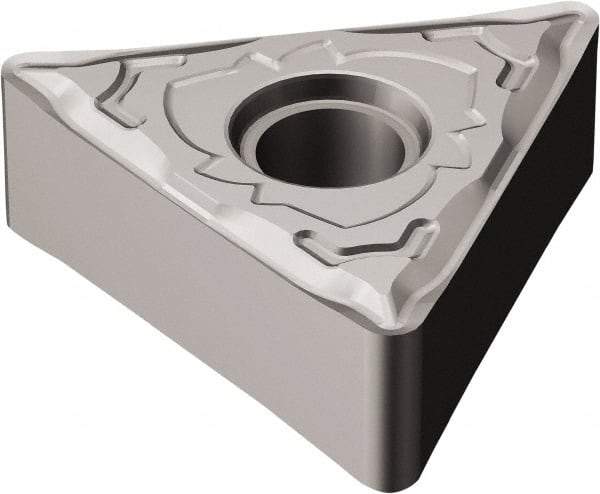 Sandvik Coromant - TNMG331 SF Grade H13A Carbide Turning Insert - Uncoated, 60° Triangle, 3/8" Inscr Circle, 3/16" Thick, 1/64" Corner Radius - USA Tool & Supply