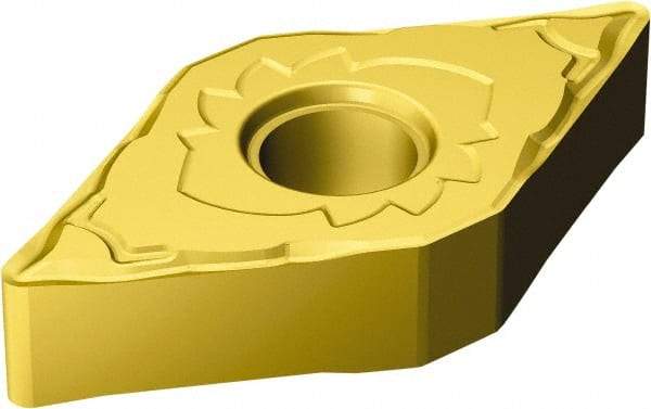 Sandvik Coromant - DNMG442 SF Grade S05F Carbide Turning Insert - 55° Diamond, 1/2" Inscr Circle, 1/4" Thick, 1/32" Corner Radius - USA Tool & Supply