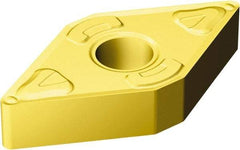 Sandvik Coromant - DNMG431 XF Grade GC30 Carbide Turning Insert - TiCN/Al2O3/TiN Finish, 55° Diamond, 1/2" Inscr Circle, 3/16" Thick, 1/64" Corner Radius - USA Tool & Supply