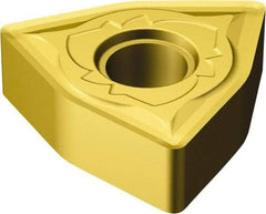 Sandvik Coromant - WNMG432 SMR Grade 2025 Carbide Turning Insert - TiCN/Al2O3/TiN Finish, 80° Trigon, 1/2" Inscr Circle, 3/16" Thick, 1/32" Corner Radius - USA Tool & Supply