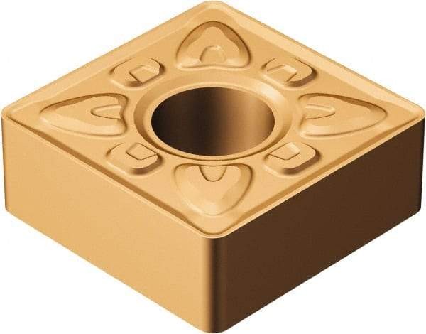 Sandvik Coromant - SNMG643 XMR Grade GC15 Carbide Turning Insert - TiAlN/AlCr2O3 Finish, 90° Square, 3/4" Inscr Circle, 1/4" Thick, 3/64" Corner Radius - USA Tool & Supply