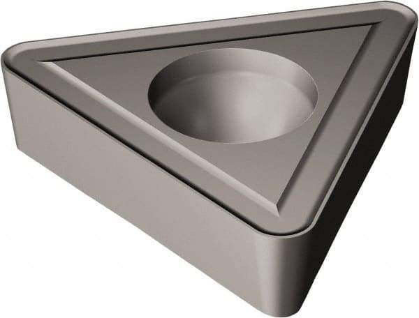 Sandvik Coromant - TCMT21.52 UR Grade H13A Carbide Turning Insert - Uncoated, 60° Triangle, 1/4" Inscr Circle, 3/32" Thick, 1/32" Corner Radius - USA Tool & Supply