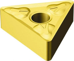 Sandvik Coromant - TNMG331 XM Grade GC30 Carbide Turning Insert - TiAlN/AlCr2O3 Finish, 60° Triangle, 3/8" Inscr Circle, 3/16" Thick, 1/64" Corner Radius - USA Tool & Supply