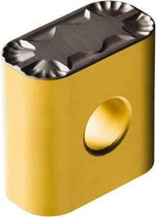 Sandvik Coromant - LNUX1919 PF Grade 4325 Carbide Turning Insert - TiCN/AI2O3/TiN Finish, 90° Rectangle, 3/4" Thick, 4mm Corner Radius - USA Tool & Supply