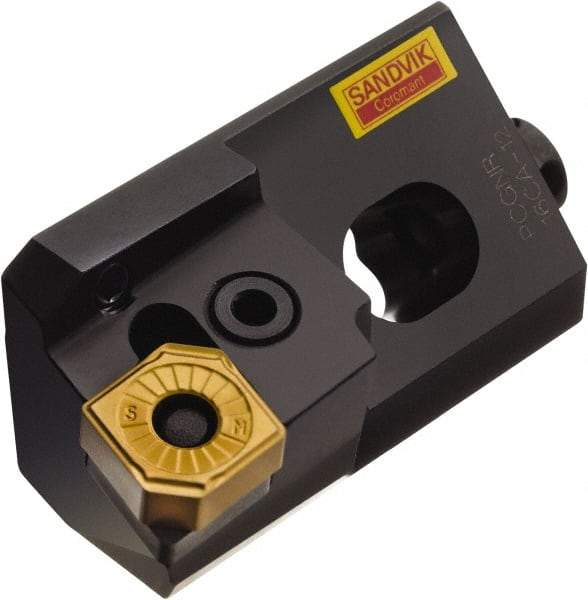 Sandvik Coromant - Series T-Max P, Right Hand, PCGNR/L..CA Toolholder Compatibility, CNMG 12 04 08, CNMG 432 Insert Compatibility, Indexable Turning Cartridge - Lever Holding Method, 63mm OAL - USA Tool & Supply