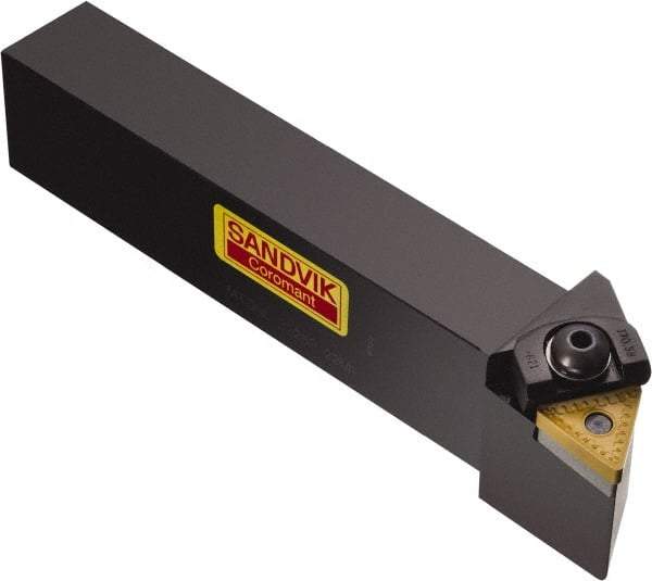 Sandvik Coromant - MTGNR/L, Left Hand Cut, -1° Lead Angle, 32mm Shank Height x 32mm Shank Width, Negative Rake Indexable Turning Toolholder - 170mm OAL, TNMG 22 04 08, TNMG 432 Insert Compatibility, Series T-Max P - USA Tool & Supply