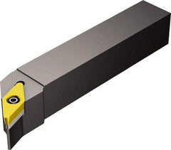 Sandvik Coromant - SVHC, Left Hand Cut, -17.50° Lead Angle, 25mm Shank Height x 25mm Shank Width, Neutral Rake Indexable Turning Toolholder - 150mm OAL, VCMT 22 05 20 Insert Compatibility, Series CoroTurn 107 - USA Tool & Supply