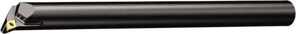 Sandvik Coromant - 32mm Min Bore Diam, 300mm OAL, 25mm Shank Diam, A..SDQCR/L..HP-R Indexable Boring Bar - DCMT 3(2.5)2, DCMT 11 T3 08 Insert, Screw or Clamp Holding Method - USA Tool & Supply