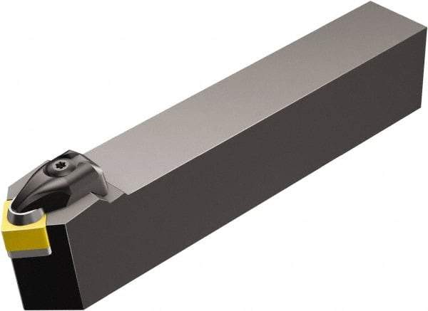 Sandvik Coromant - CSDN, Neutral Cut, 45° Lead Angle, 1" Shank Height x 1" Shank Width, Negative Rake Indexable Turning Toolholder - 6" OAL, SNGN 12 07 08 Insert Compatibility, Series T-Max - USA Tool & Supply