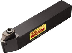 Sandvik Coromant - CRDN, Neutral Cut, 25mm Shank Height x 25mm Shank Width, Negative Rake Indexable Turning Toolholder - 150mm OAL, RNGN 12 07 00 Insert Compatibility, Series T-Max - USA Tool & Supply