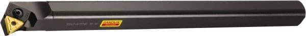 Sandvik Coromant - 50mm Min Bore Diam, 400mm OAL, 40mm Shank Diam, S..PTFNR/L-W Indexable Boring Bar - TNMG 332, TNMG 16 04 08 Insert, Wedge Holding Method - USA Tool & Supply