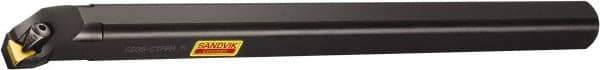 Sandvik Coromant - 50mm Min Bore Diam, 400mm OAL, 40mm Shank Diam, S..CTFPR/L Indexable Boring Bar - TPU 432, TPUN 22 04 08 Insert, Clamp Holding Method - USA Tool & Supply