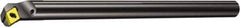 Sandvik Coromant - 0.6811" Min Bore Diam, 8" OAL, 1/2" Shank Diam, E..SDUPR/L-ER Indexable Boring Bar - Screw-On Holding Method - USA Tool & Supply