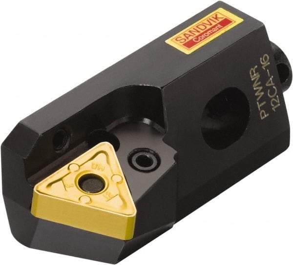 Sandvik Coromant - Series T-Max P, Right Hand, PTWNR/L..CA Toolholder Compatibility, TNMG 16 04 08, TNMG 332 Insert Compatibility, Indexable Turning Cartridge - Lever Holding Method, 54.2mm OAL - USA Tool & Supply